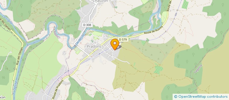 localisation de l'entreprise ASSOCIATION DES EQUIPES CYNOTECHNIQUES AQUATIQUES RHODANIENNES  PRADONS