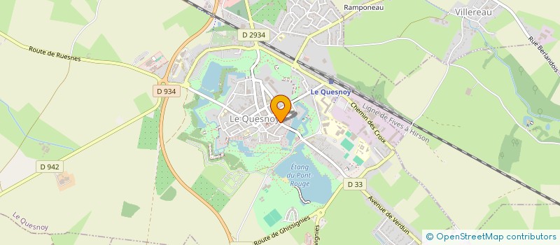localisation de l'entreprise ASSOCIATION DES ESPACES FORTIFIES DES HAUTS DE FRANCE à LE QUESNOY