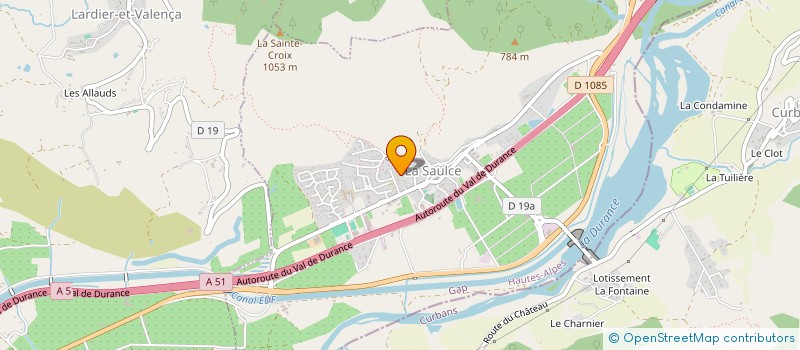 localisation de l'entreprise ASSOCIATION DES ETABLISSEMENTS ET SERVICES DE SOINS ALPINS à LA SAULCE
