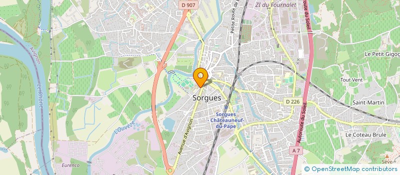 localisation de l'entreprise ASSOCIATION DES ETABLISSEMENTS PUBLICS SANITAIRES ET SOCIAUX DE VAUCLUSE (ADEPSS DE VAUCLUSE)  SORGUES