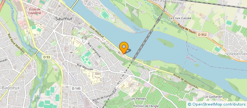 localisation de l'entreprise ASSOCIATION DES ETABLISSEMENTS SCOLAIRES DE JEANNE DELANOUE  SAUMUR