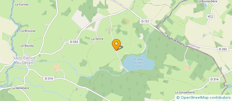 localisation de l'entreprise ASSOCIATION DES ETANGS DE NORMANDIE à SAINT-PATRICE-DU-DESERT