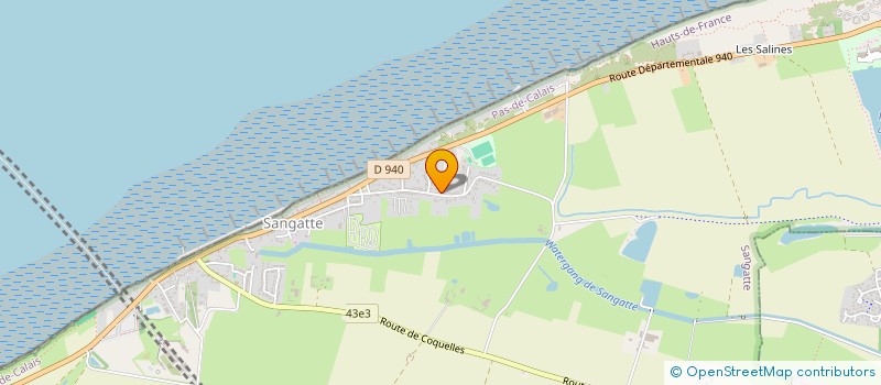 localisation de l'entreprise ASSOCIATION DES ETRIPES  SANGATTE