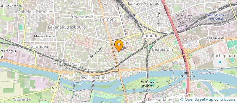 localisation de l'entreprise ASSOCIATION DES ETUDIANTS BENINOIS DE TOURS (AEBT)  TOURS