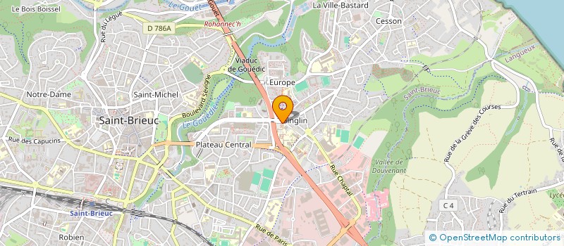 localisation de l'entreprise ASSOCIATION DES ETUDIANTS BRIOCHINS à SAINT-BRIEUC