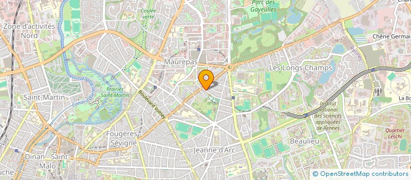 localisation de l'entreprise ASSOCIATION DES ETUDIANTS CHIMISTES (A.E.C.) à RENNES