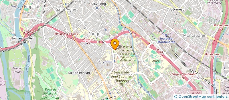 localisation de l'entreprise ASSOCIATION DES ETUDIANTS DE GESTION DES ENTREPRISES ET DES ADMINISTRATIONS RANGUEIL (A.E.G.E.A.R.) à TOULOUSE