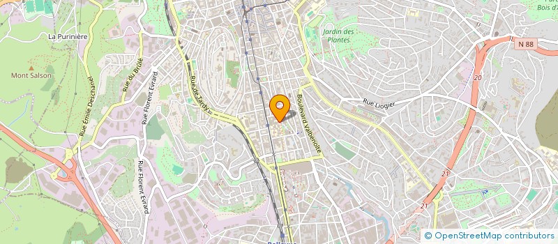 localisation de l'entreprise ASSOCIATION DES ETUDIANTS DE L'I.U.P.MANAGEMENT DES ENTREPRISES INDUSTRIELLES  SAINT-ETIENNE