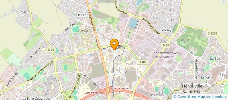 localisation de l'entreprise ASSOCIATION DES ETUDIANTS DE L'IAE POUR L'EGALITE DES CHANCES à CAEN