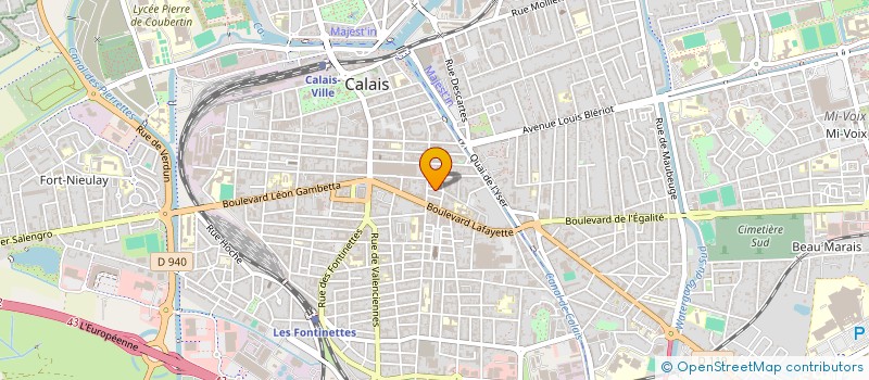 localisation de l'entreprise ASSOCIATION DES ETUDIANTS DE L'IFSI CROIX ROUGE PROJET LOURDES à CALAIS