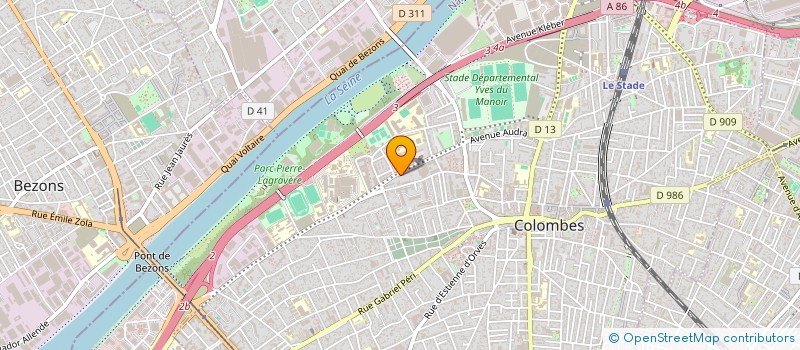 localisation de l'entreprise ASSOCIATION DES ETUDIANTS DE L'UFR DE MATHEMATIQUES DE SORBONNE UNIVERSITE  COLOMBES