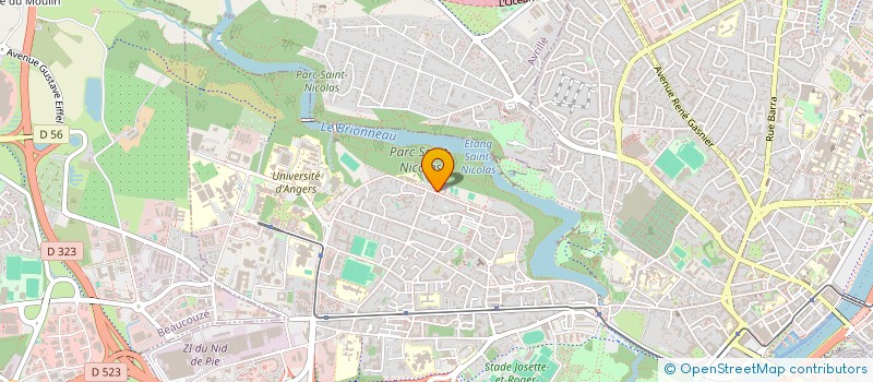 localisation de l'entreprise ASSOCIATION DES ETUDIANTS DE POLYNESIE FRANCAISE D'ANGERS à ANGERS