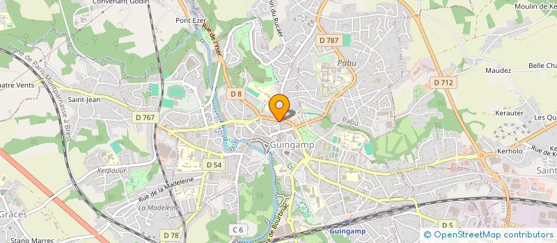 localisation de l'entreprise ASSOCIATION DES ETUDIANTS DU CAMPUS DE L'INSEAC  GUINGAMP