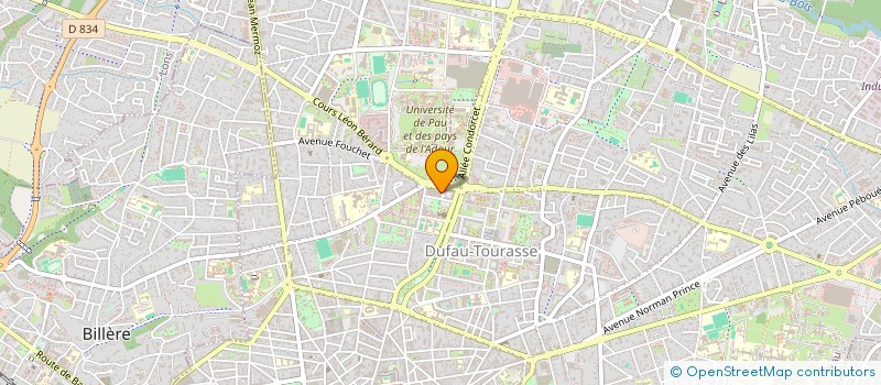 localisation de l'entreprise ASSOCIATION DES ETUDIANTS DU MASTER DE DROIT ET CONTENTIEUX PUBLICS DE L'UNIVERSITE DE PAU ET DES PAYS DE L'ADOUR  PAU