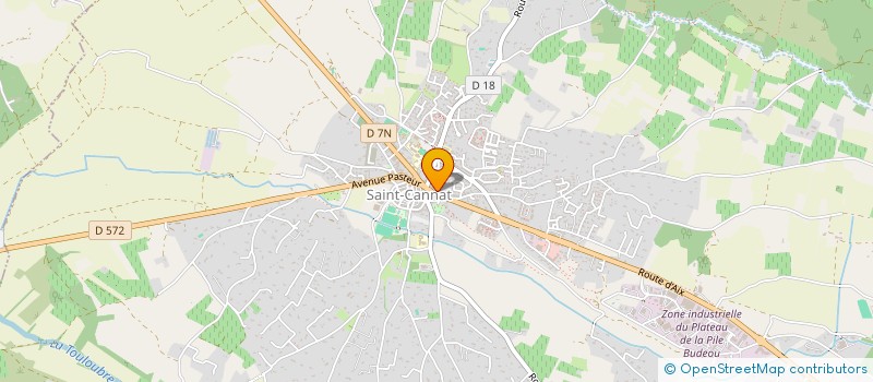 localisation de l'entreprise ASSOCIATION DES ETUDIANTS DU PAYS PROVENCAL  SAINT-CANNAT