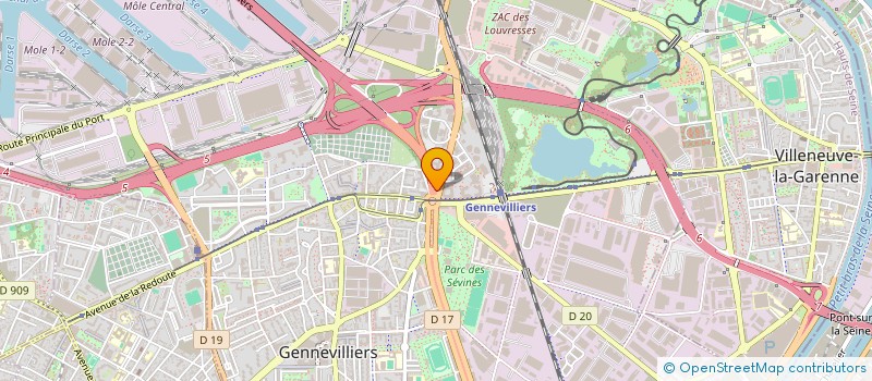 localisation de l'entreprise ASSOCIATION DES ETUDIANTS EN JOURNALISME DE GENNEVILLIERS SALLE DES TROIS COLONNES à GENNEVILLIERS