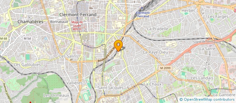 localisation de l'entreprise ASSOCIATION DES ETUDIANTS EN MANAGEMENT ET ADMINISTRATION DES ENTREPRISES  CLERMONT-FERRAND