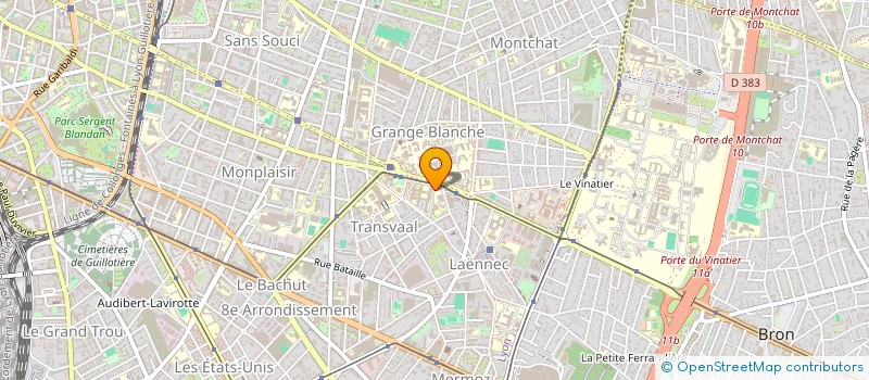 localisation de l'entreprise ASSOCIATION DES ETUDIANTS EN ORTHOPHONIE DE LA FACULTE DE LYON  LYON