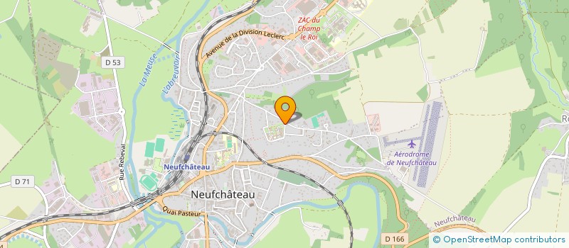 localisation de l'entreprise ASSOCIATION DES ETUDIANTS EN SOIN INFIRMIER DE NEUFCHATEAU  NEUFCHATEAU