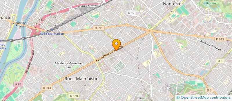 localisation de l'entreprise ASSOCIATION DES ETUDIANTS EN SOINS INFIRMIERS DE STELL - INTERSTELLAIRE à RUEIL-MALMAISON