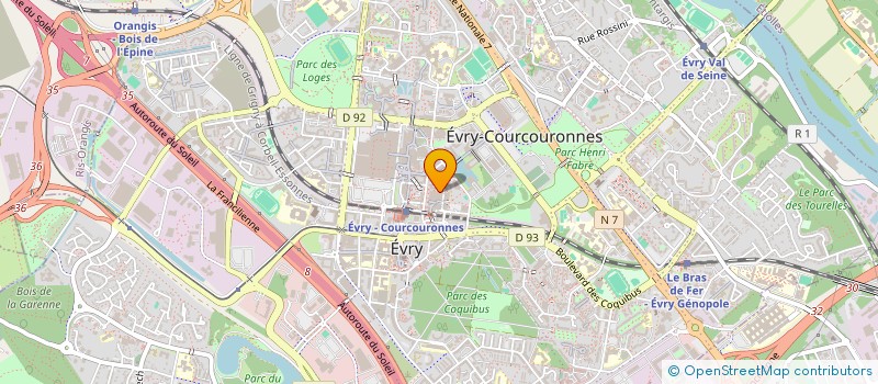 localisation de l'entreprise ASSOCIATION DES ETUDIANTS ET ANCIENS ETUDIANTS DE LA SECTION - ORGANISATION ET GESTION DE PRODUCTION - DE L'IUT D'EVRY  EVRY-COURCOURONNES