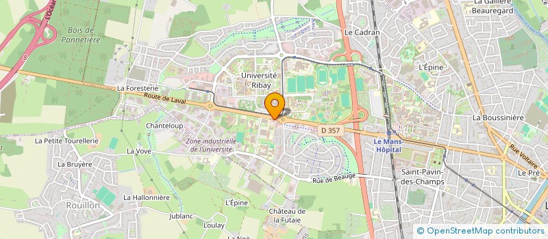 localisation de l'entreprise ASSOCIATION DES ETUDIANTS ET ANCIENS ETUDIANTS DU MASTER DROIT PRIVE ET CONTENTIEUX PRIVE DU MANS  LE MANS