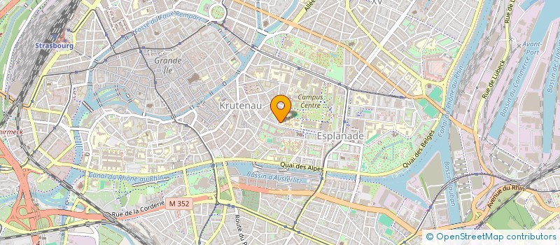 localisation de l'entreprise ASSOCIATION DES ETUDIANTS (ET EX ETUDIANTS) EN JOURNALISME à STRASBOURG