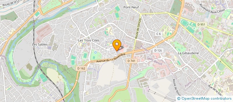 localisation de l'entreprise ASSOCIATION DES ETUDIANTS ET RESSORTISSANTS CONGOLAIS DE POITIERS à POITIERS