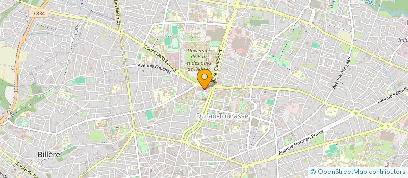 localisation de l'entreprise ASSOCIATION DES ETUDIANTS ET STAGIAIRES IVOIRIENS DES PAYS DE L'ADOUR à PAU