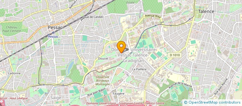 localisation de l'entreprise ASSOCIATION DES ETUDIANTS ET STAGIAIRES TCHADIENS DE BORDEAUX à PESSAC
