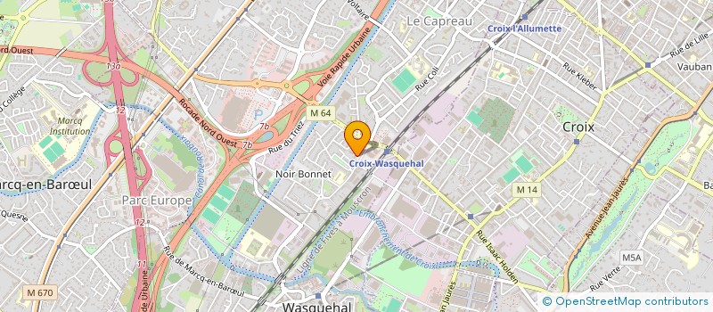 localisation de l'entreprise ASSOCIATION DES ETUDIANTS ET TRAVAILLEURS TCHADIENS DES HAUTS-DE-FRANCE  WASQUEHAL