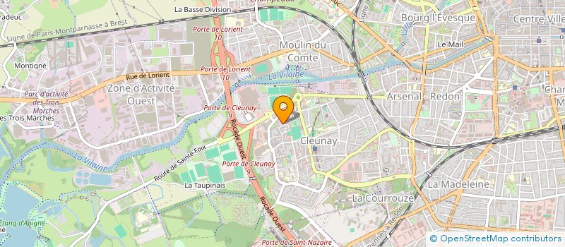 localisation de l'entreprise ASSOCIATION DES ETUDIANTS INDONESIENS DE RENNES  RENNES