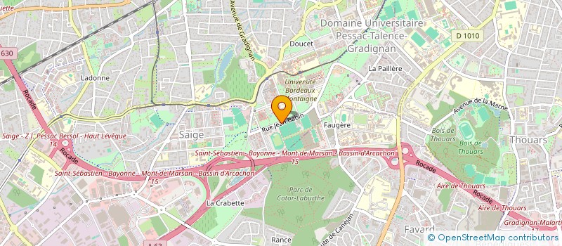 localisation de l'entreprise ASSOCIATION DES ETUDIANTS MAURICIENS A BORDEAUX à PESSAC
