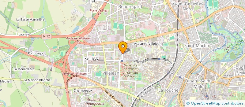 localisation de l'entreprise ASSOCIATION DES ETUDIANTS MAURITANIENS à RENNES