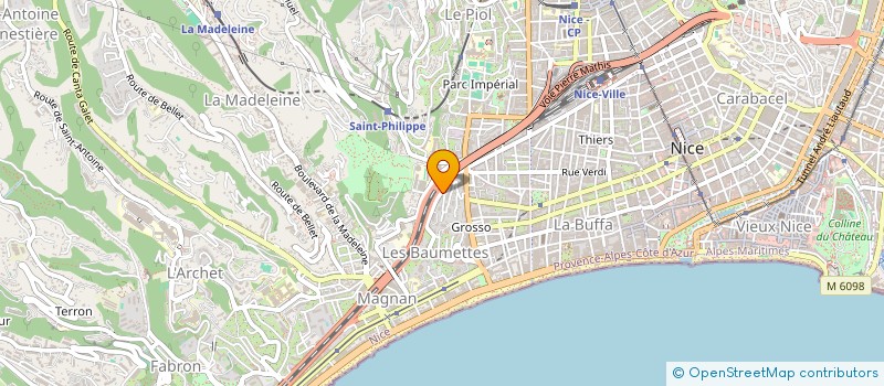 localisation de l'entreprise ASSOCIATION DES ETUDIANTS NICOIS DE CONTENTIEUX PUBLICS à NICE