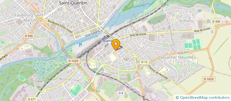 localisation de l'entreprise ASSOCIATION DES ETUDIANTS SAINT-QUENTINOIS à SAINT-QUENTIN