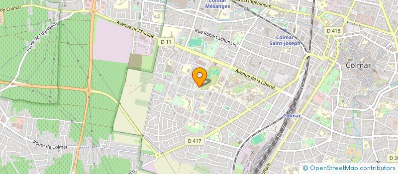 localisation de l'entreprise ASSOCIATION DES ETUDIANTS SENEGALAIS DE COLMAR ET AGGLOMERATION  COLMAR
