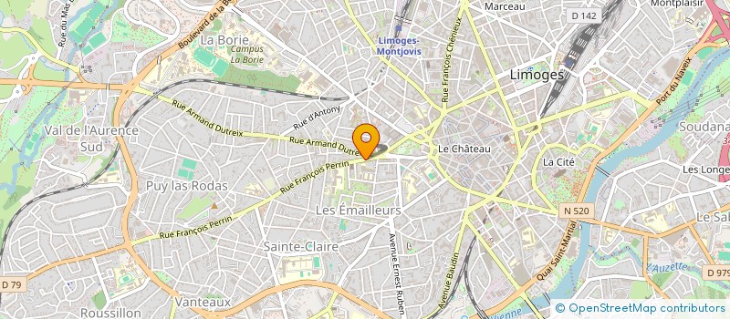 localisation de l'entreprise ASSOCIATION DES ETUDIANTS SENEGALAIS DE LIMOGES A.E.S.L. à LIMOGES