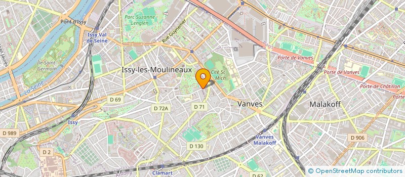 localisation de l'entreprise ASSOCIATION DES ETUDIANTS SENEGALAIS EN FRANCE à VANVES
