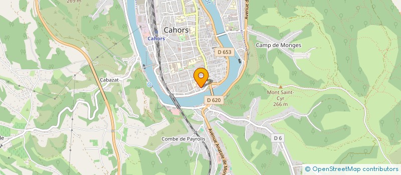 localisation de l'entreprise ASSOCIATION DES EXPLOITANTS DE BATEAUX SUR LA RIVIERE LOT  CAHORS
