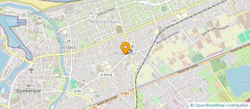 localisation de l'entreprise ASSOCIATION DES EXPLOITANTS DES JARDINS OUVRIERS DE ROSENDAEL à DUNKERQUE