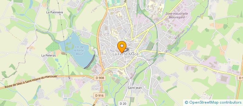 localisation de l'entreprise ASSOCIATION DES FAMILLES à LA FERTE MACE