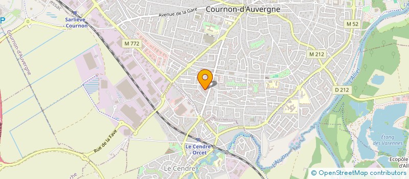 localisation de l'entreprise ASSOCIATION DES FAMILLES à COURNON-D'AUVERGNE