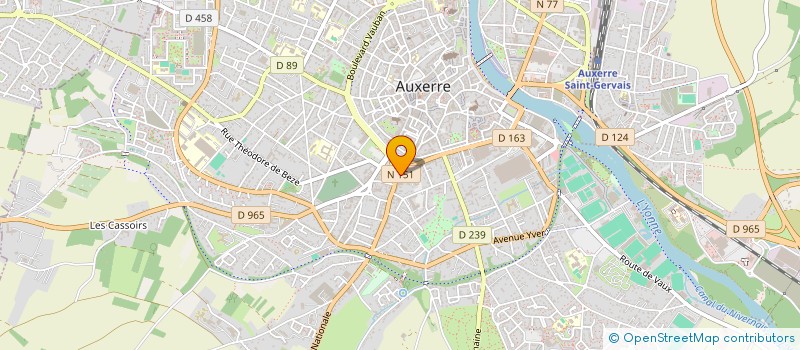 localisation de l'entreprise ASSOCIATION DES FAMILLES à AUXERRE