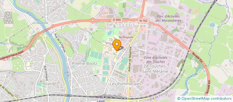 localisation de l'entreprise ASSOCIATION DES FAMILLES D' ACCUEIL DE LA MAYENNE à LAVAL