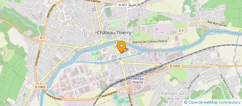 localisation de l'entreprise ASSOCIATION DES FAMILLES DE DEMANDEURS D'ASILE DISPARUS  CHATEAU-THIERRY