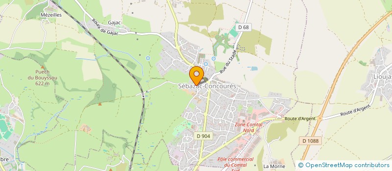 localisation de l'entreprise ASSOCIATION DES FAMILLES DE L'AJD EN AVEYRON à SEBAZAC-CONCOURES
