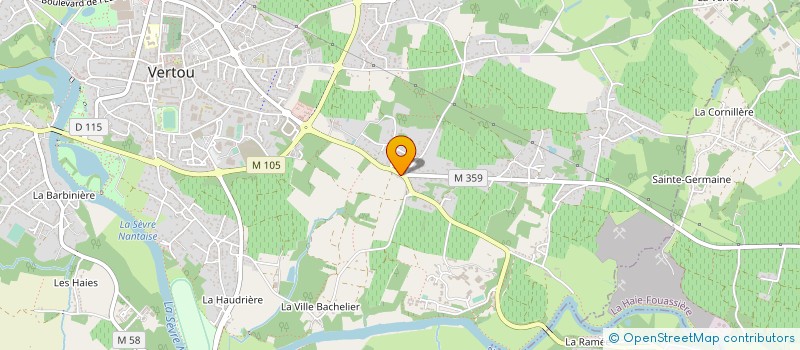 localisation de l'entreprise ASSOCIATION DES FAMILLES DE L'IME DE VERTOU VAL DE SEVRE ET DE L'IME D'ALEXIS RICORDEAU DE VARADES  VERTOU