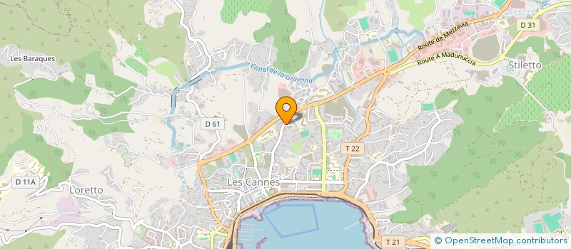 localisation de l'entreprise ASSOCIATION DES FAMILLES DE TRAUMATISES CRANIENS ET CEREBRO-LESES DE CORSE à AJACCIO