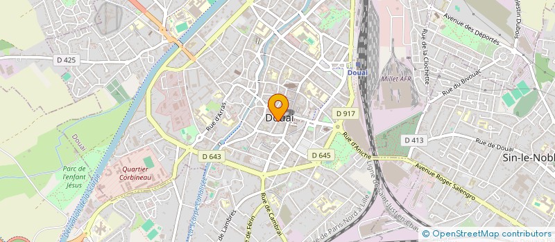 localisation de l'entreprise ASSOCIATION DES FAMILLES DOUAI à DOUAI